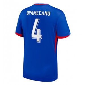 Fotbalové Dres Francie Dayot Upamecano #4 Domácí Oblečení ME 2024 Krátký Rukáv